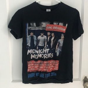 one direction 1D tour shirt merch retro shirt